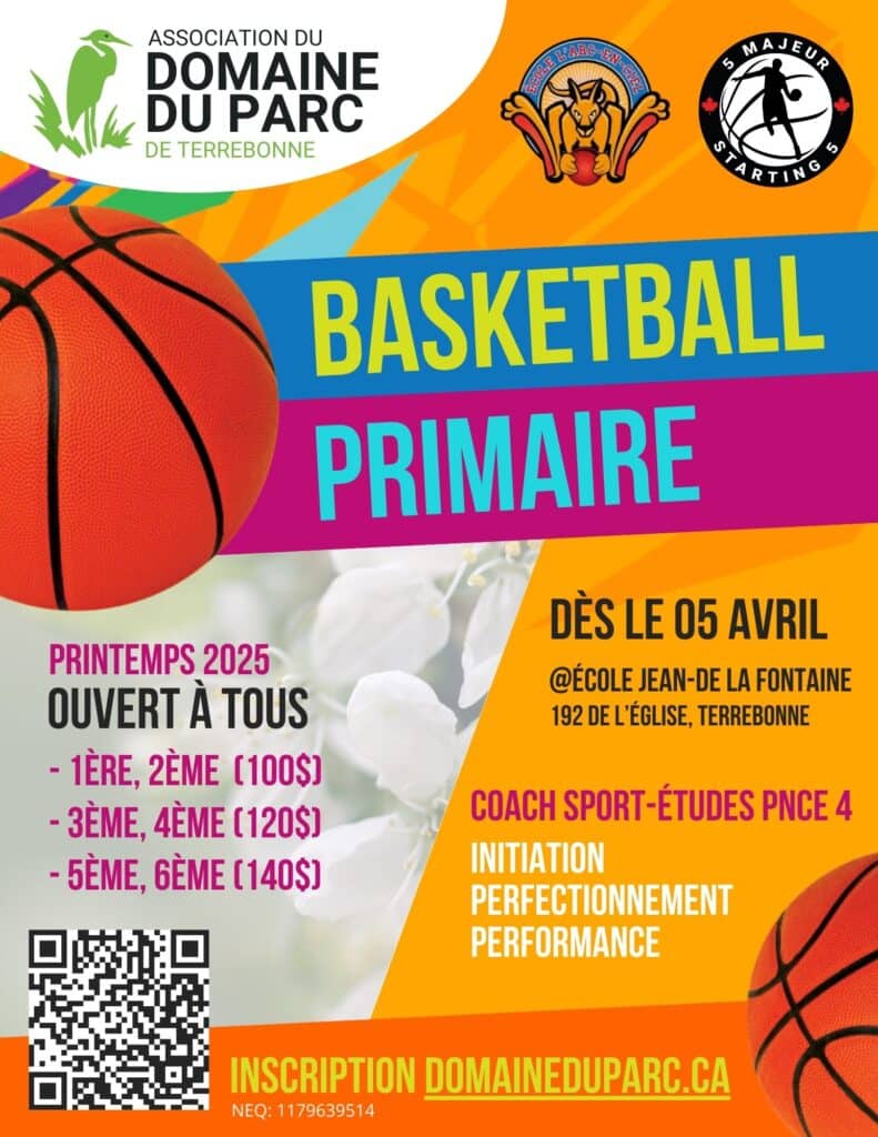 basketball printemps 2025 primaire 1ère et 2ème année